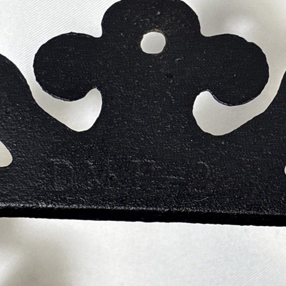 Vintage Cast Iron Match Stick Holder Striker DM H-2 Wall Mount Ornate 7" - Picture 4 of 8